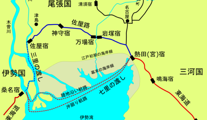 七里の渡し航路